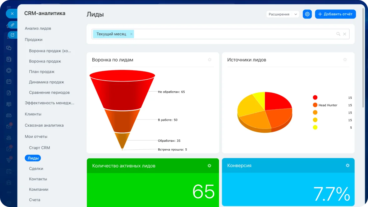 Отчёты всегда под рукой